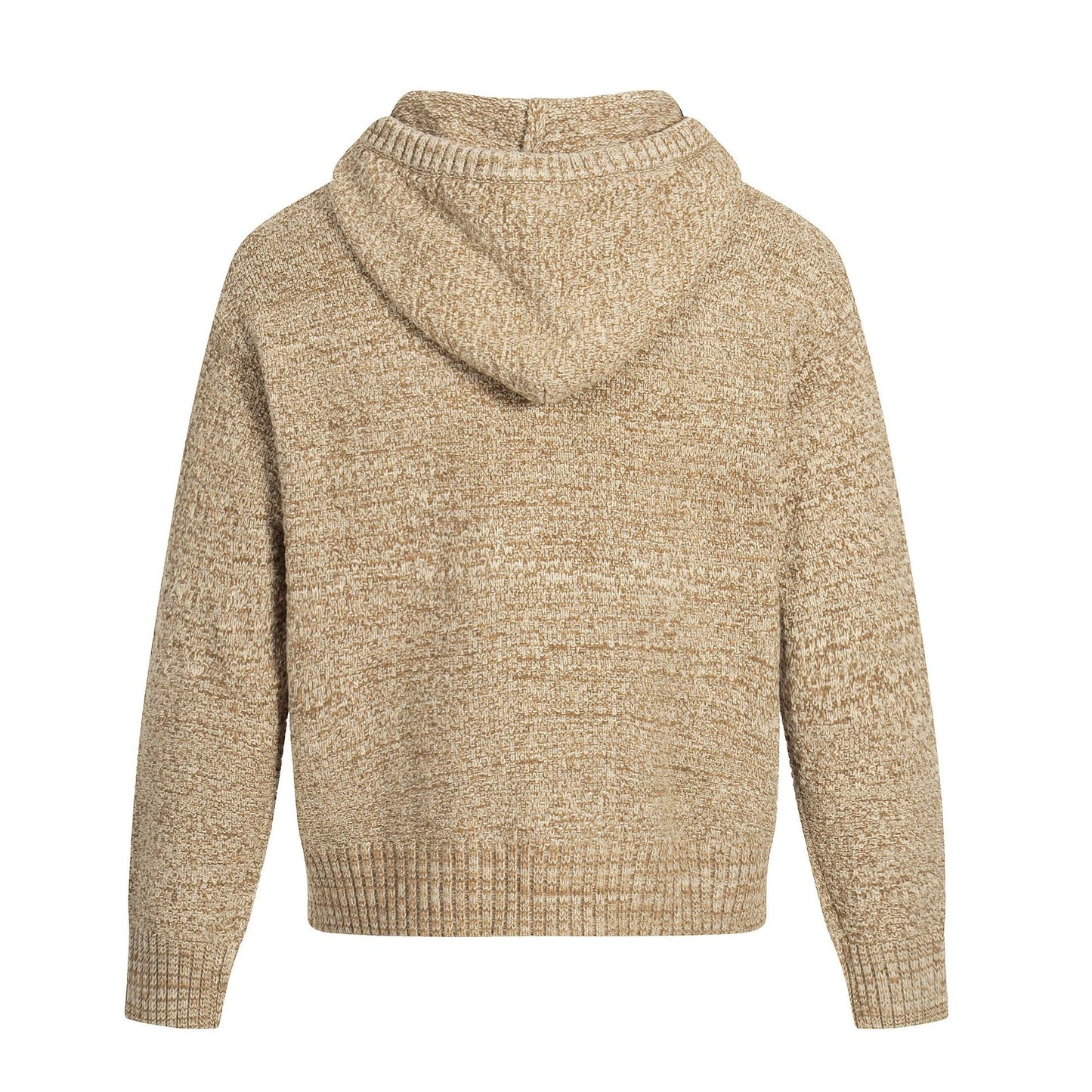 Vintage High-End Knit Hoodie for Men, Old Money Style, Trendy Short and Wide Fit Sweater